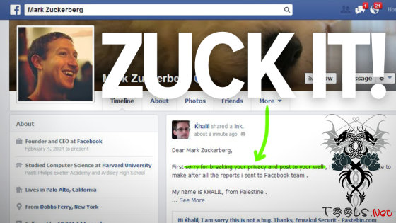 Facebook创始人扎克伯格个人主页被黑(图)