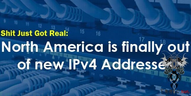 北美IPv4地址即将用尽