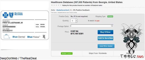 黑客入侵美医疗机构数据库 兜售65万名病人病历