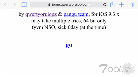 著名黑客发布基于网页的盘古iOS 9.3.3越狱