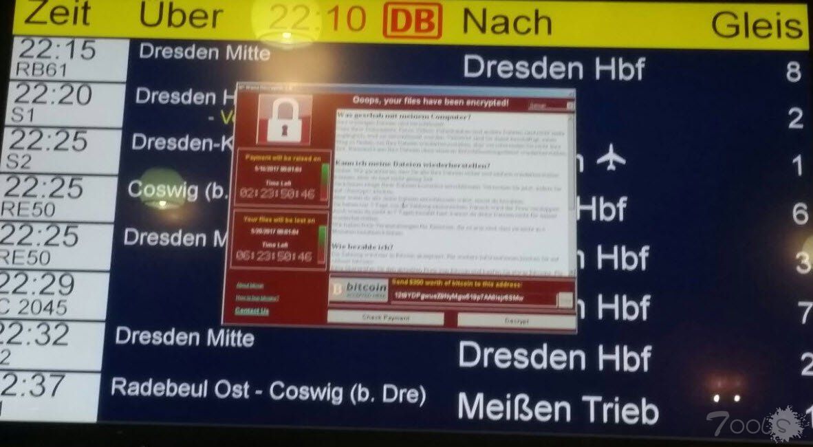 基于Windows SMB漏洞的勒索蠕虫病毒爆发，学校机场加油站等内网已经中招，修复方案在此