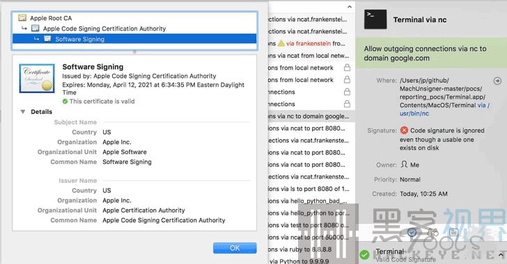 一个存在11年的签名验证漏洞允许恶意软件绕过多款Mac安全产品