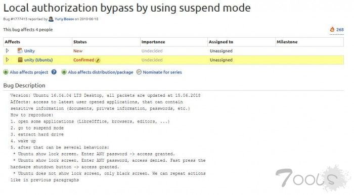 Ubuntu Launchpad被爆安全漏洞：卸硬盘能绕过锁屏界面