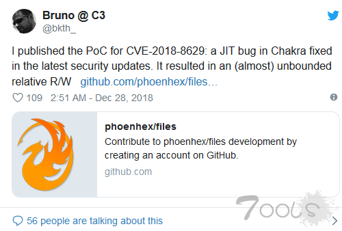 安全人员公布 Microsoft Edge 的最新远程漏洞
