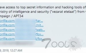 黑客在Telegram上出售伊朗间谍部队APT34的黑客工具源代码
