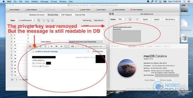 macOS上的Apple Mail会以明文形式存储加密邮件