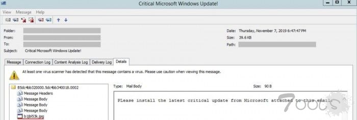 收到这样的邮件请立即删除：勒索软件伪装成 Windows 更新诱骗用户点击