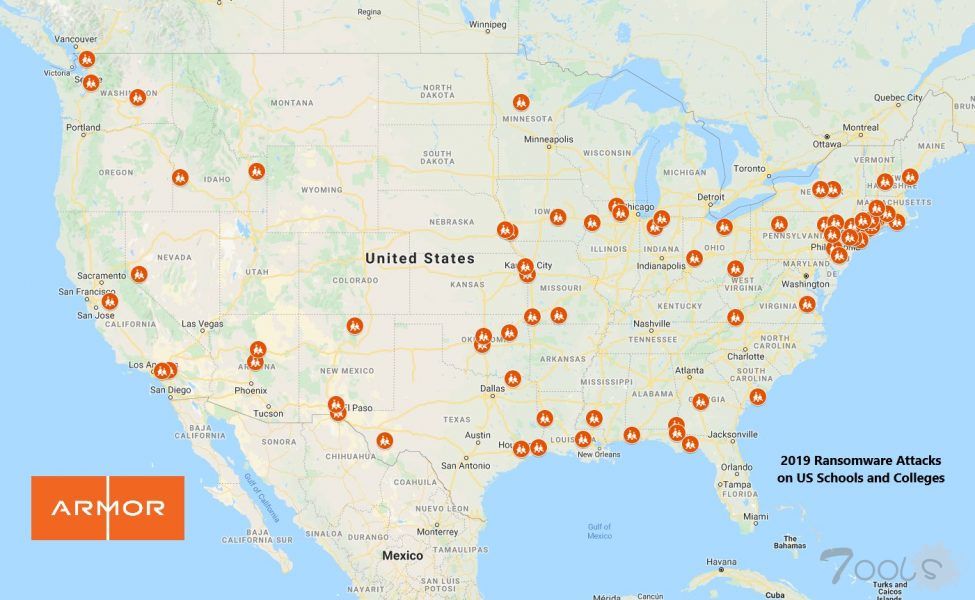 勒索软件在2019年攻击了1000多家美国学校
