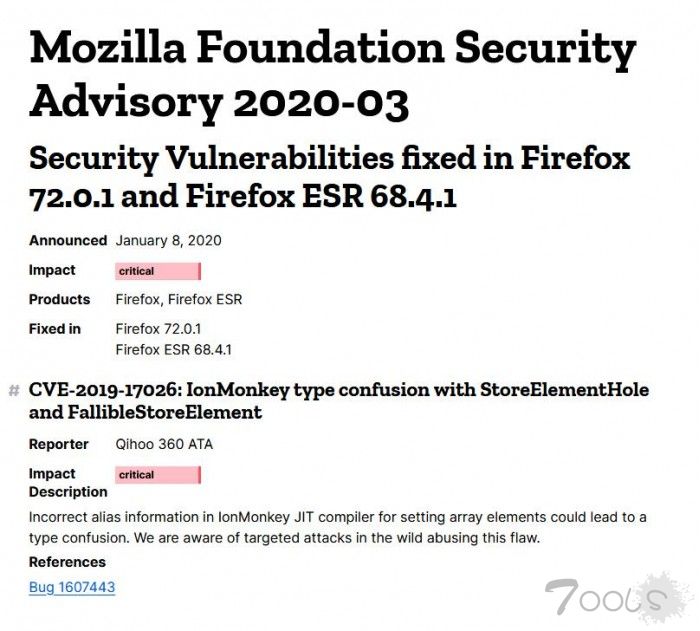 Firefox 曝严重零日漏洞 Mozilla 现已紧急修复