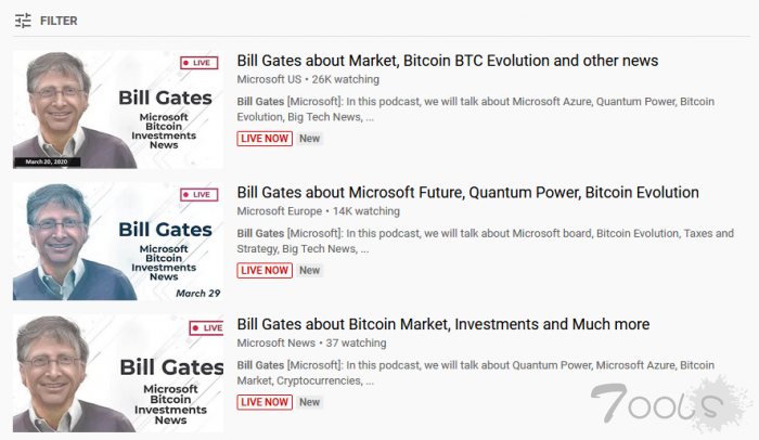 黑客劫持微软公司的数个YouTube帐户 以传播加密庞氏骗局