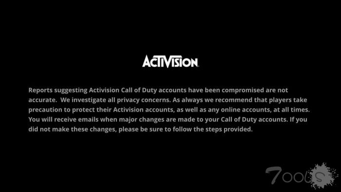 动视发生严重个人资料泄漏事件：超50万账号被曝光