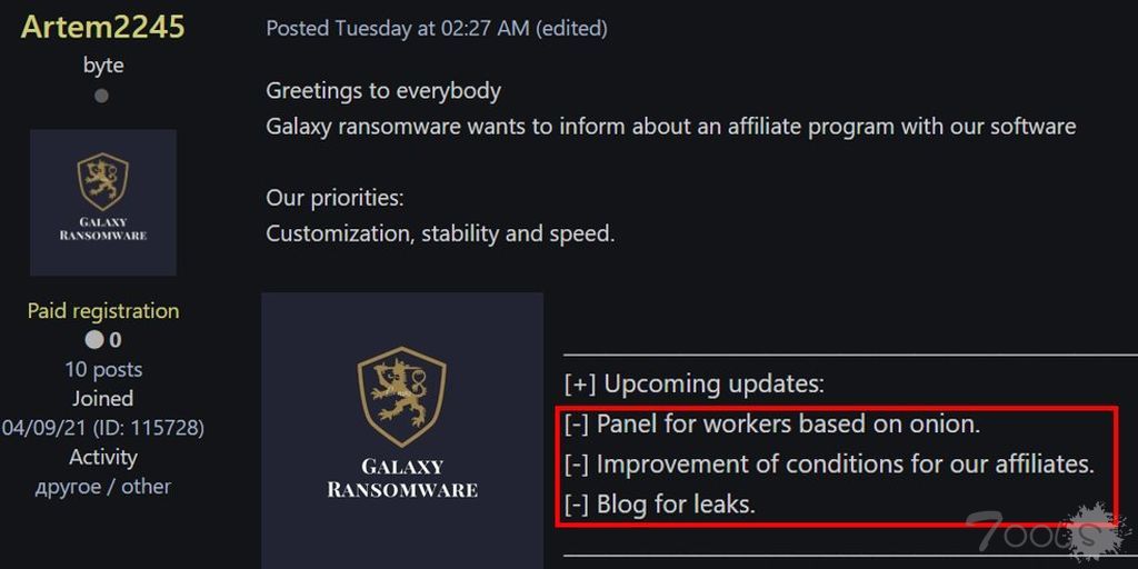勒索软件团伙已在暗网上泄露了 2103 家公司数据