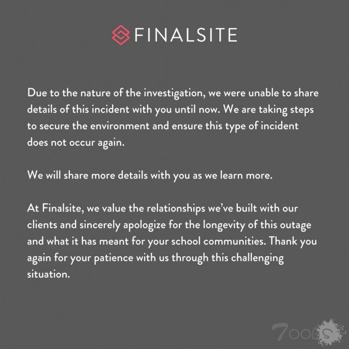 软件供应商Finalsite遭勒索软件攻击 全美4500所学校受影响
