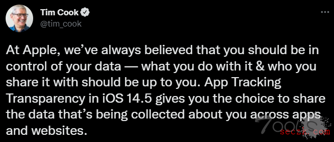 社交巨头少赚160亿美元！苹果隐私新政让用户赢了