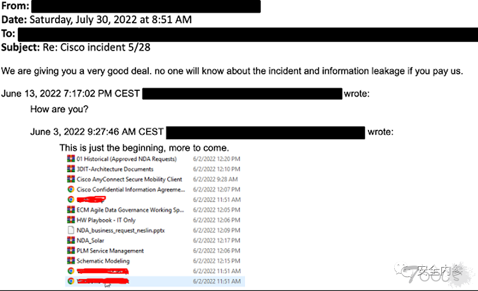 网络巨头思科遭数据勒索：VPN访问权限被窃取，2.8GB数据泄露