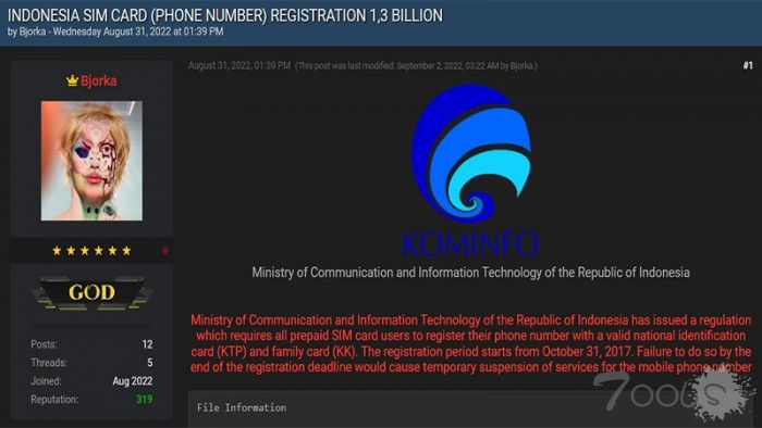 厌倦了数据泄露让印尼人破罐破摔 开始反向支持暴露13亿张SIM卡信息的黑客