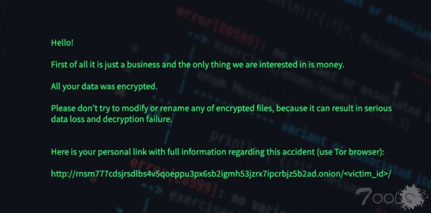 新的RansomExx勒索软件用Rust编程语言重写