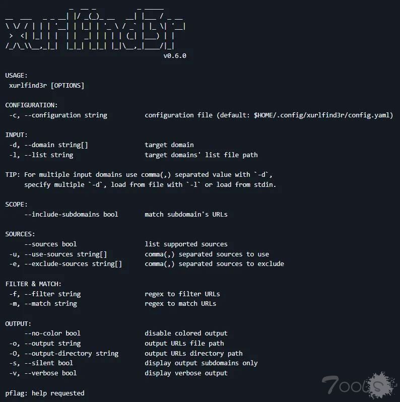 xurlfind3r：用于域名URL提取的命令行工具