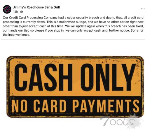 支付平台BridgePay证实，服务中断系勒索软件攻击所致。