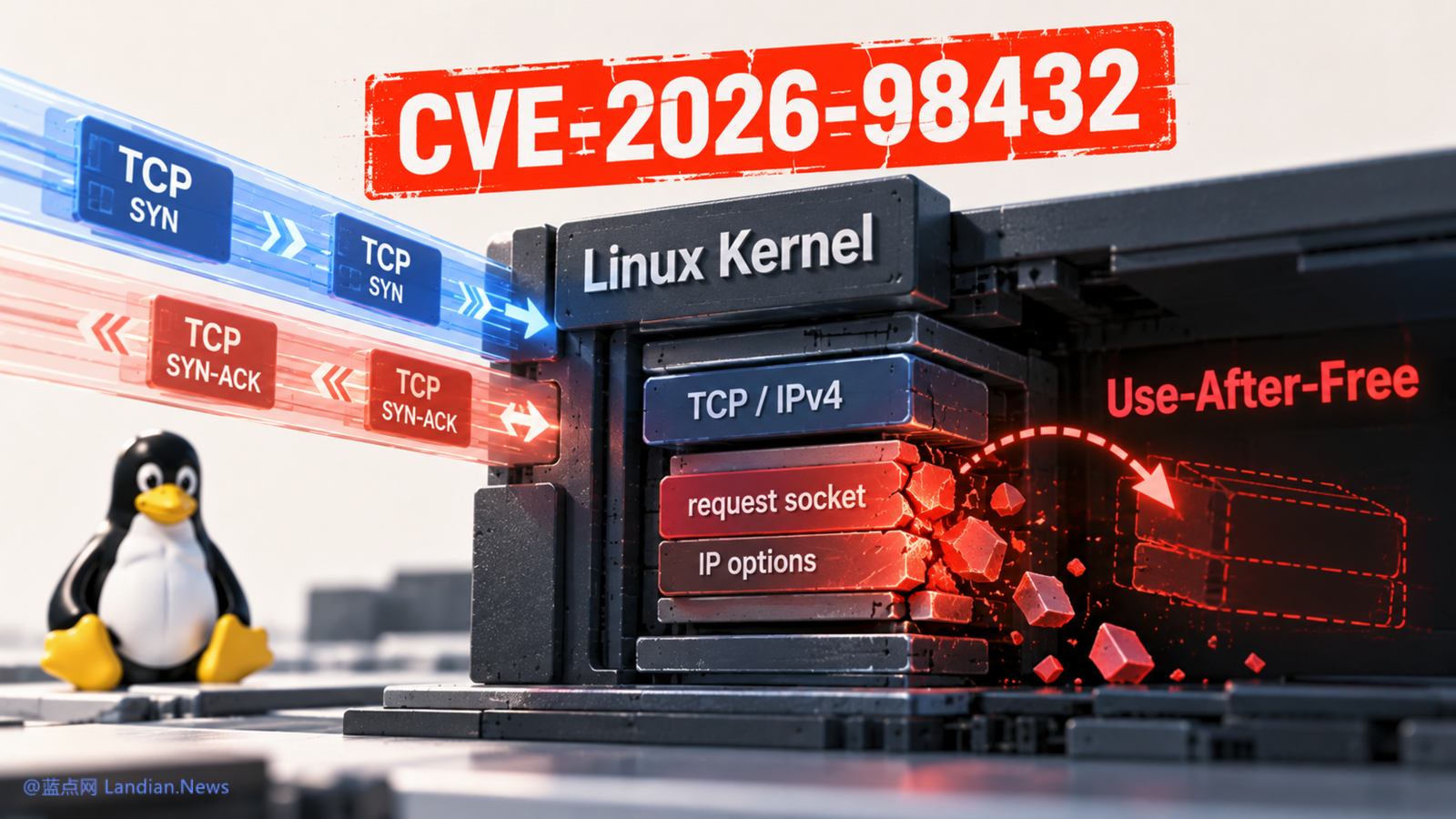 Linux Kernel IPv4 TCP高危漏洞曝光 AI利用漏洞可以远程获得root权限